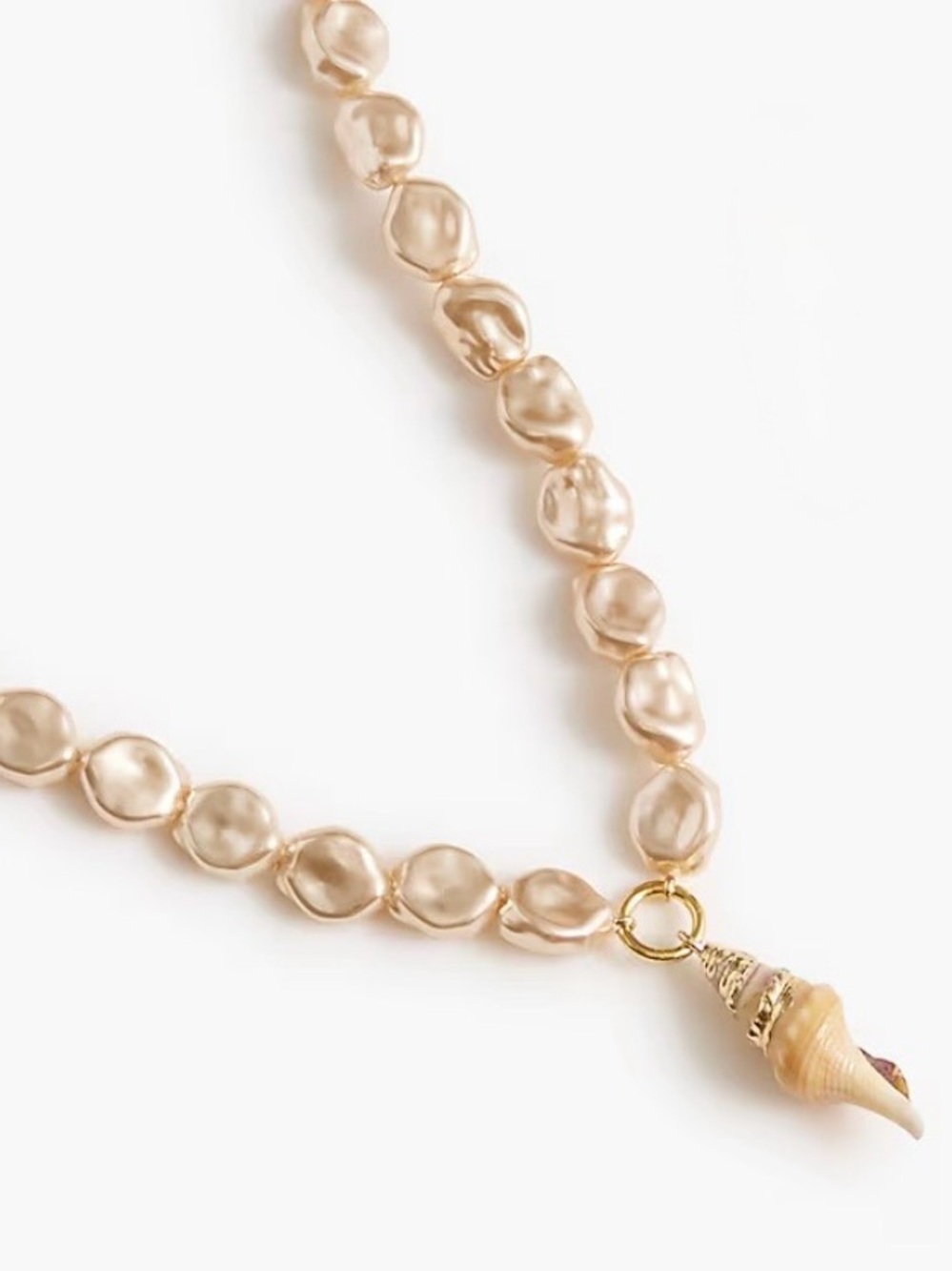 J. Crew Factory Pearl and Shell Necklace. Brand new!